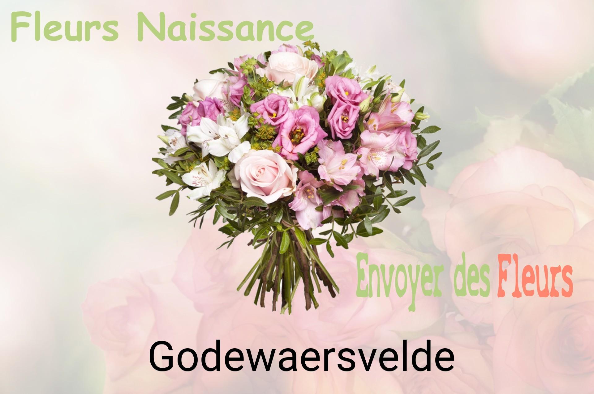 Bouquet de fleurs de naissance livré à Godewaersvelde